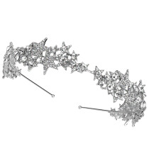 3 Teile Haarschmuck Stern Kopfschmuck Hochzeitskleid Silber
