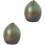 2Pcs Green Ceramic Bud Vase Decorative Tabletop Floral Centerpiece 4