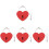 4 Pcs Zinc Alloy Mini Heart Padlock For Suitcase Security 2