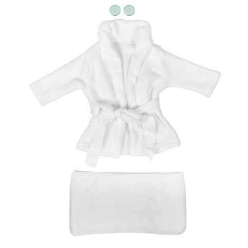 One Set Newborn Robe For Photoshoot – Thickened Warm Infant Bathrobe
