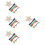 4 Sets Diy Blank Embroidery Bookmarks For Cross Stitching Pendants 9