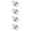 4 Sets Diy Blank Embroidery Bookmarks For Cross Stitching Pendants 10