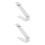 2Pcs Stainless Steel Shoe Display Stand For Retail Window 10