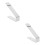 2Pcs Stainless Steel Shoe Display Stand For Retail Window 9