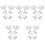 250 Pcs Chocolate Wrappers Party Candy Wrapping Papers Hollow 3