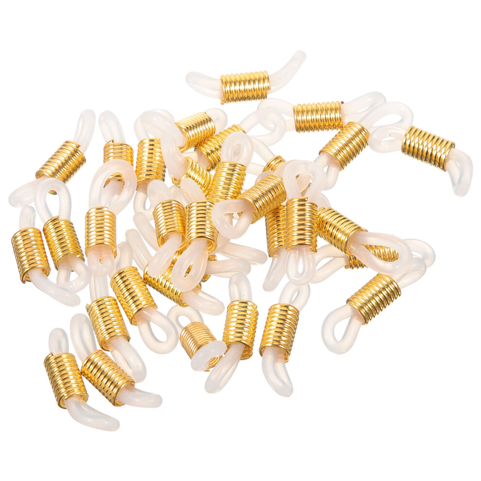 Villcase 200 Pcs Anti Skid Eyeglass Chain Ends Connectors Holders