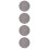 4Pcs Acrylic Vinyl Record Turntable Mat Anti-Skid Pad 10