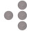 4Pcs Acrylic Vinyl Record Turntable Mat Anti-Skid Pad 8