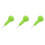 3Pièces Braille Vert Avec Fonction Tactile En PP Acier 8