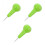 3Pièces Braille Vert Avec Fonction Tactile En PP Acier 4