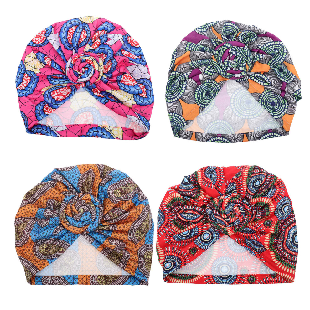 8 Pcs Women Turban Bouffant Knotted Head Wrap Hat-image-OPC-PKXNMS9-NEW