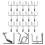 200 Pcs Iron Pegboard Hooks For Home Garage Shop Utility Board 9