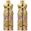 2Pcs Alloy Glass Middle Eastern Perfume Oil Bottle 2