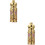 2Pcs Alloy Glass Middle Eastern Perfume Oil Bottle 6