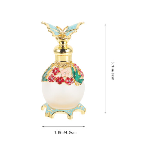 Empty Perfume Bottle With Butterflies Decor 2