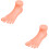 2Pièces Pieds Rose Élastique Pratique Ongles Salon 6