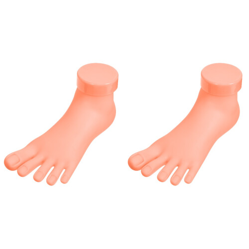 2Pièces Pieds Rose Élastique Pratique Ongles Salon 1