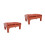 2Pcs Five Rows Plantar Foot Massager Roller Stool 9