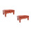 2Pcs Five Rows Plantar Foot Massager Roller Stool 4