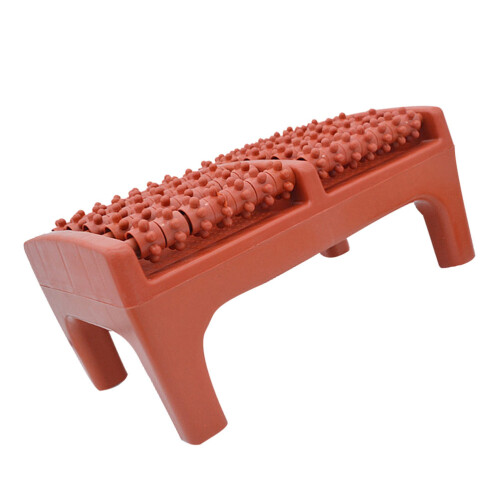 2Pcs Five Rows Plantar Foot Massager Roller Stool 1