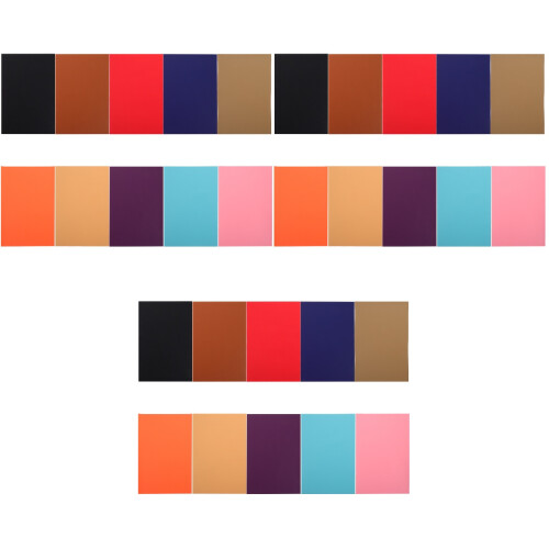 30 Pcs Colorful Pu Sheets Craft Patch Kit 2