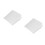 2Pcs White ABS Universal Camera Cover Waterproof Outdoor Protection 7