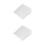 2Pcs White ABS Universal Camera Cover Waterproof Outdoor Protection 9
