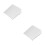 2Pcs White ABS Universal Camera Cover Waterproof Outdoor Protection 8