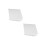 2Pcs White ABS Universal Camera Cover Waterproof Outdoor Protection 6