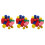 54 Pcs Wood Geometry Blocks For Students Solid Shapes Set 6