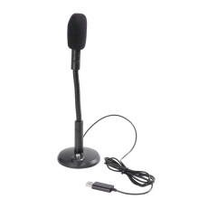 2 Sets Home Studio Usb Wired Condenser Microphone For Podcast (Black)