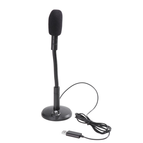 2 Sets Home Studio Usb Wired Condenser Microphone For Podcast (Black)