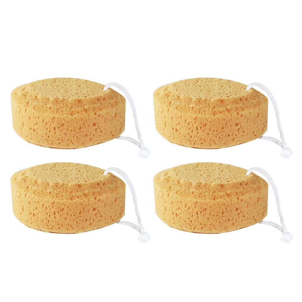 Vaguelly 8 Pcs Seaweed Cotton Bath Wipes Honeycomb Shower Sponge