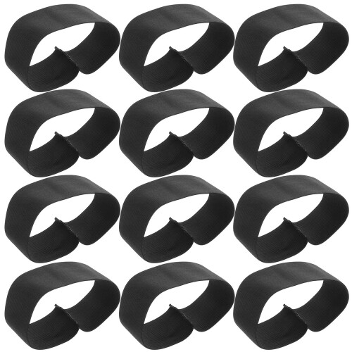 30 Pcs Black Adjustable Elastic Arm Band For Memorial Events 1
