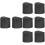 8 Pcs Non-Slip Ladder Leg Caps Foot Protectors 6