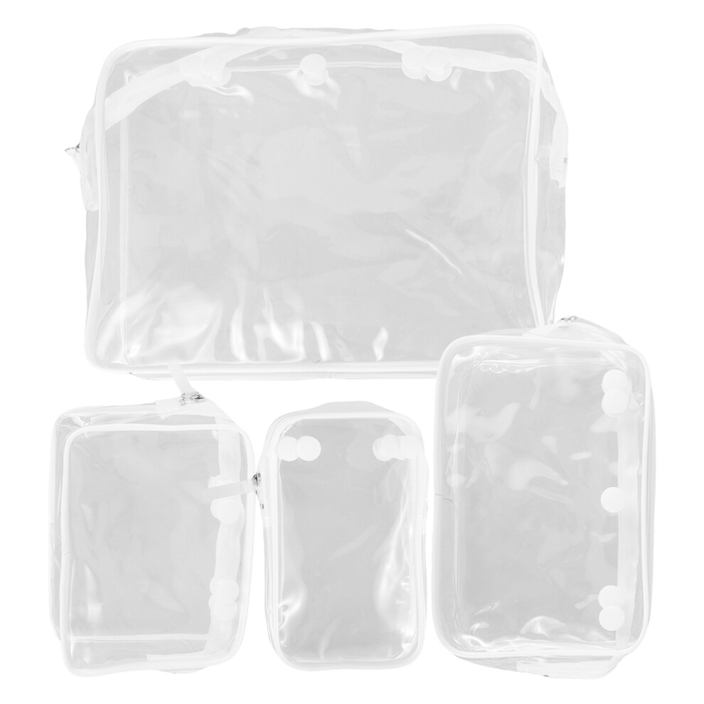 Ohphcall 20 Pcs Clear Travel Toiletry Bags With Zipper