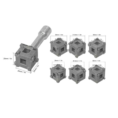 Multifunctional 3/8in Disc Brake Piston Spreader for Rear Drive 1