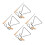 4Pcs Handheld Iron Triangle 4 Inch With For School Band 6