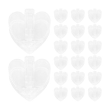 100 Pcs Heart Shaped Plastic Paper Clips For Office And Photos