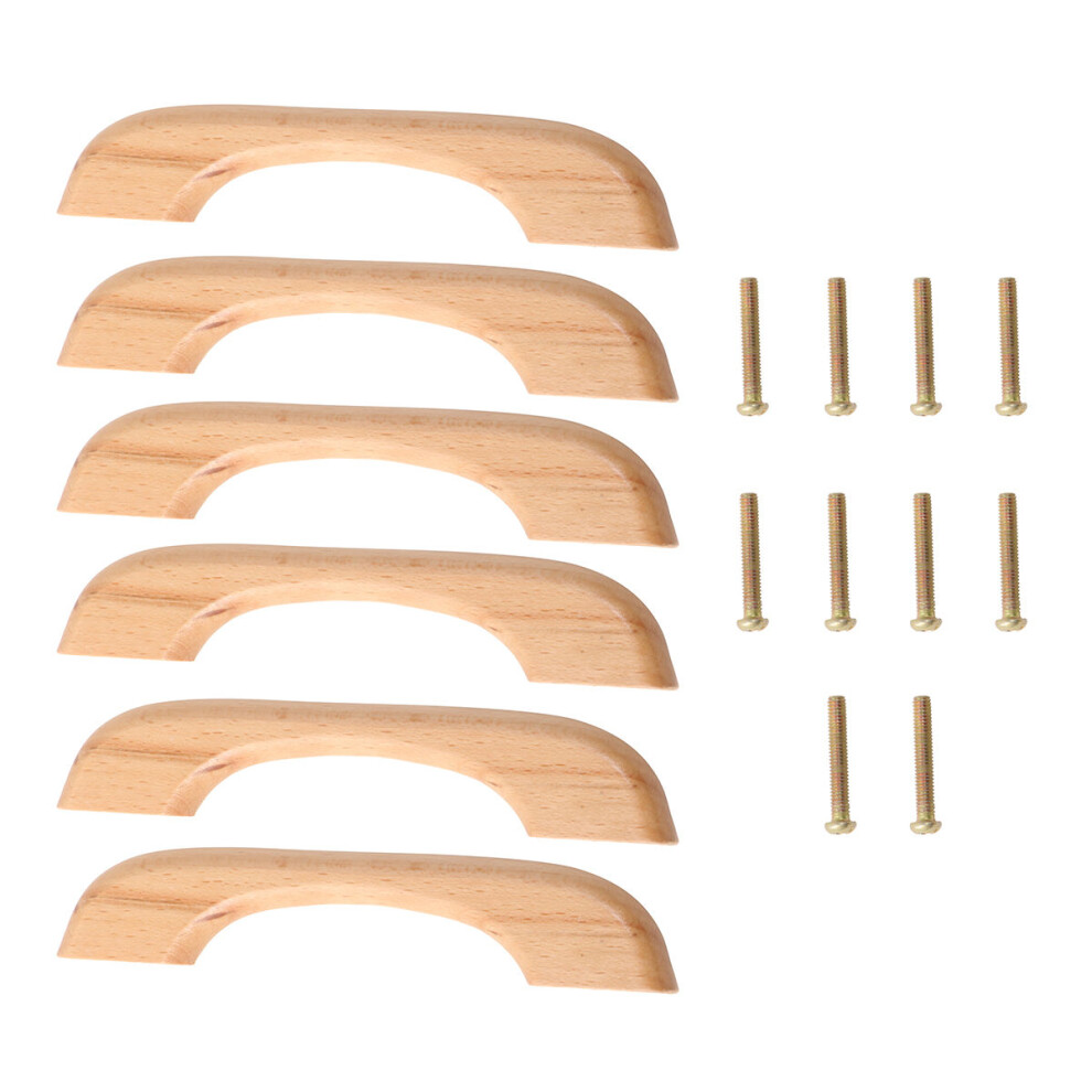 30 Pcs Solid Wood Cabinet Knobs And Drawer Pull Handles With 20 Screws 033759326305