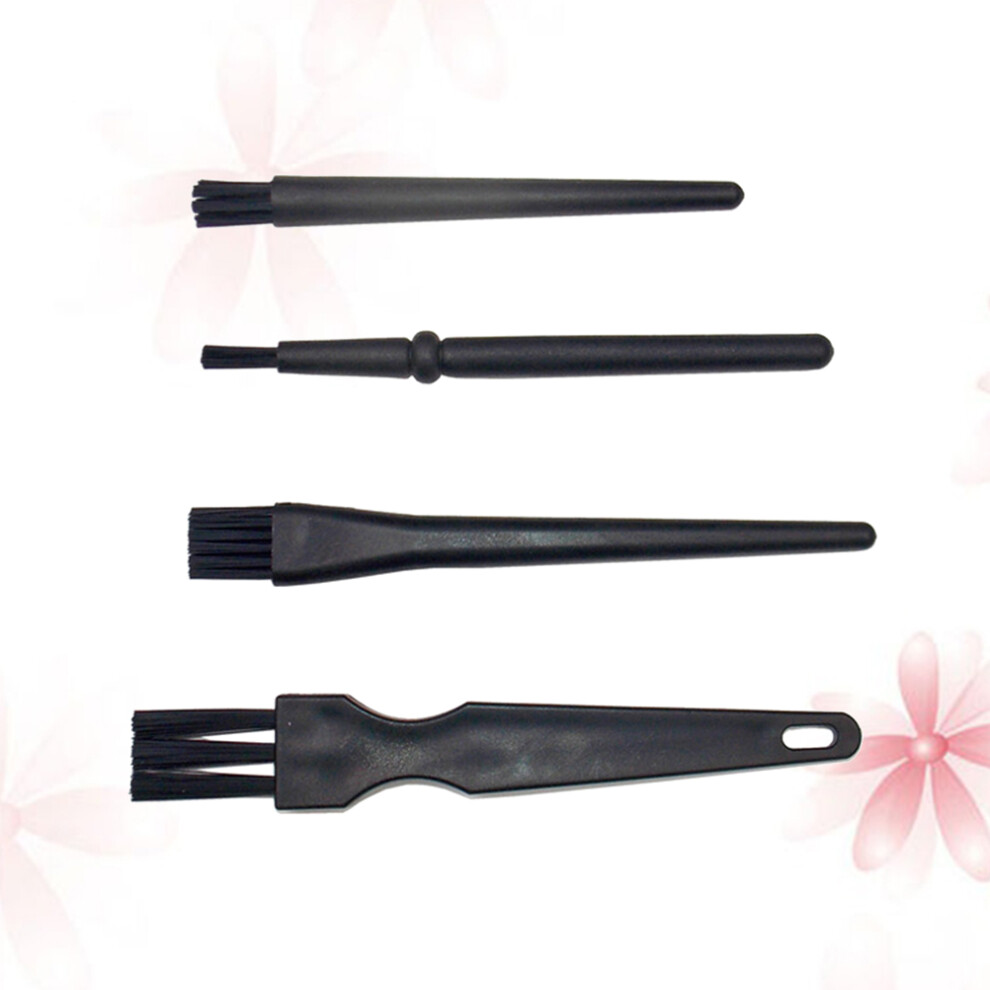 4Pcs Anti Static Nylon Keyboard Brush Set For Computer Cleaning Black 3363334780619