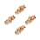 4Pcs Soft Plush Animal Snap Bracelets Giraffe Wristbands Party Bulk 7