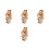 4Pcs Soft Plush Animal Snap Bracelets Giraffe Wristbands Party Bulk 5