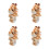 4Pcs Soft Plush Animal Snap Bracelets Giraffe Wristbands Party Bulk 9