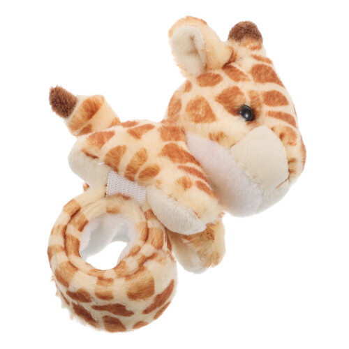 4Pcs Soft Plush Animal Snap Bracelets Giraffe Wristbands Party Bulk 1