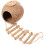 2 Sets Coconut Shell Nest With Ladder Hanging Birdcage Decorative Bed 2