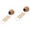 2 Sets Coconut Shell Nest With Ladder Hanging Birdcage Decorative Bed 6