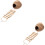 2 Sets Coconut Shell Nest With Ladder Hanging Birdcage Decorative Bed 8