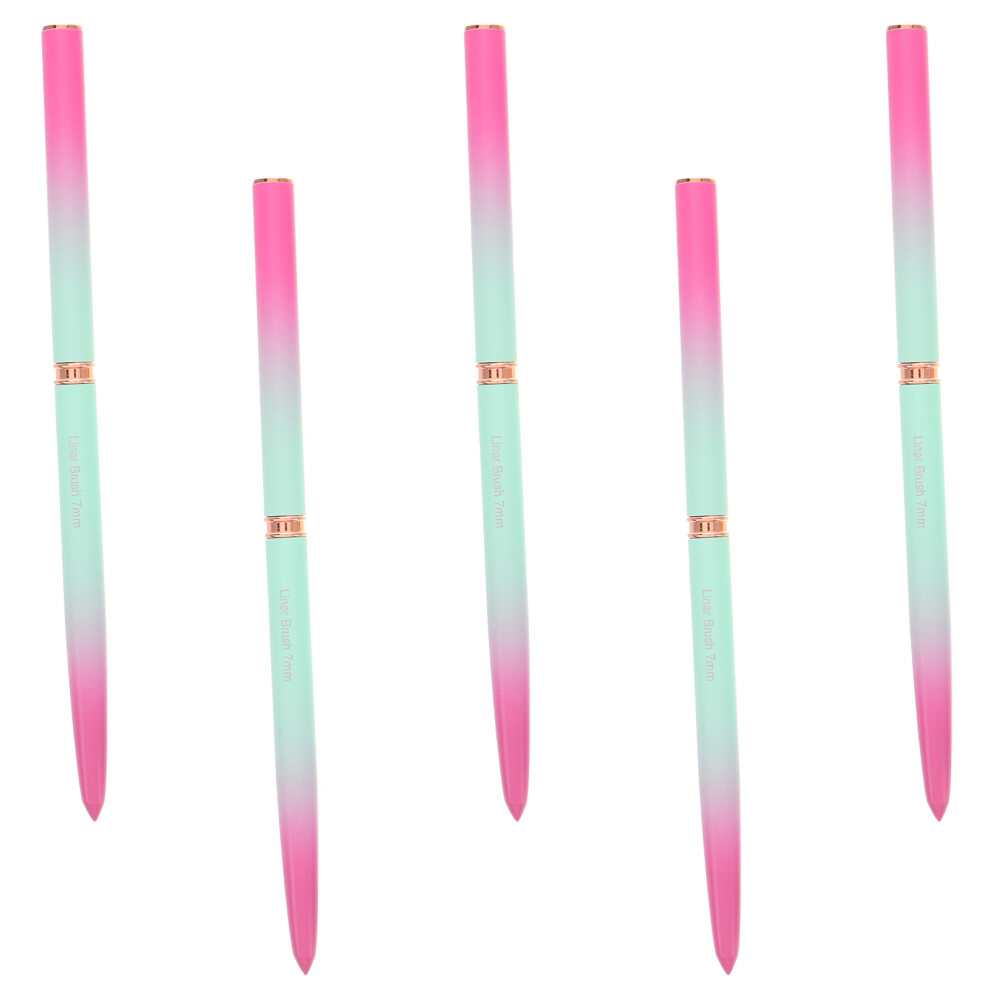 Happyyami 5Pcs Nail Art Liner Brushes Set For Fine Drawing And Dotting