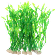 40 Pcs Fake Water Plant Aquarium Decor Kelp Grass